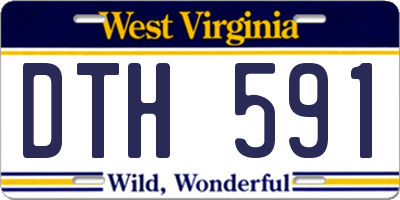 WV license plate DTH591