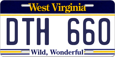 WV license plate DTH660