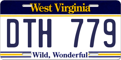 WV license plate DTH779