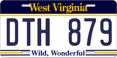 WV license plate DTH879
