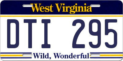 WV license plate DTI295