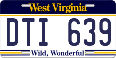 WV license plate DTI639