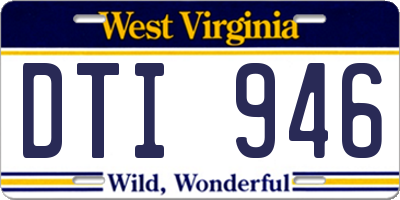WV license plate DTI946