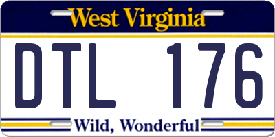 WV license plate DTL176