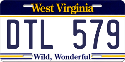 WV license plate DTL579