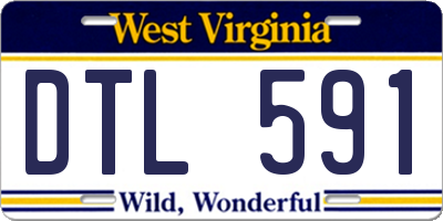 WV license plate DTL591