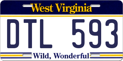 WV license plate DTL593
