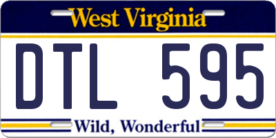 WV license plate DTL595