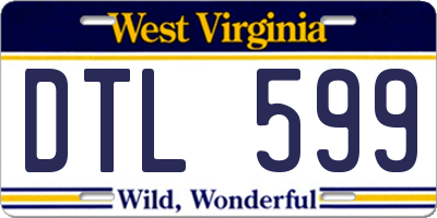 WV license plate DTL599