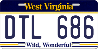 WV license plate DTL686