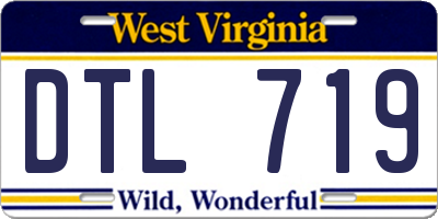 WV license plate DTL719