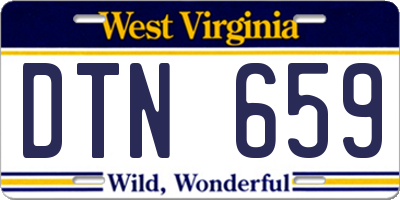 WV license plate DTN659