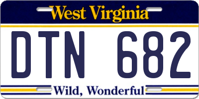 WV license plate DTN682