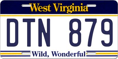 WV license plate DTN879
