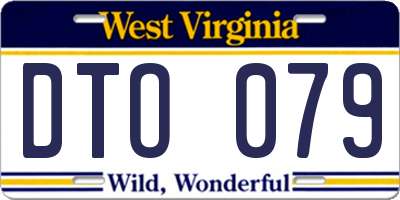 WV license plate DTO079