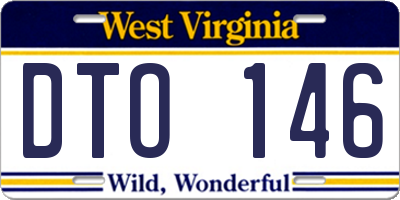 WV license plate DTO146