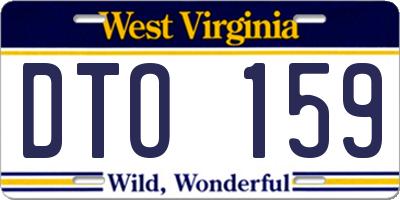 WV license plate DTO159