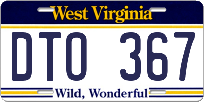 WV license plate DTO367