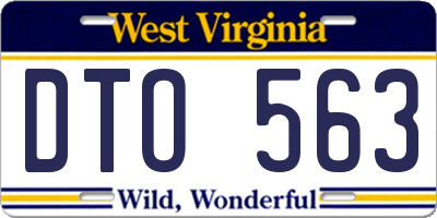 WV license plate DTO563