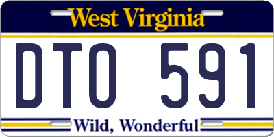 WV license plate DTO591