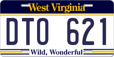 WV license plate DTO621