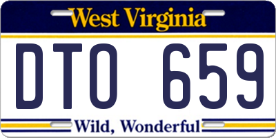 WV license plate DTO659