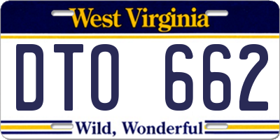 WV license plate DTO662