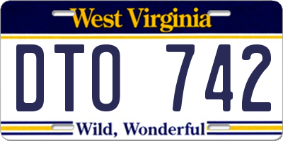 WV license plate DTO742