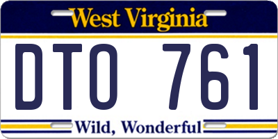 WV license plate DTO761