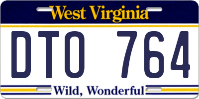 WV license plate DTO764