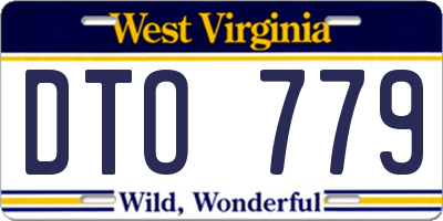 WV license plate DTO779