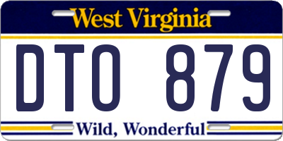 WV license plate DTO879
