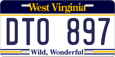 WV license plate DTO897