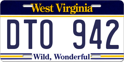WV license plate DTO942