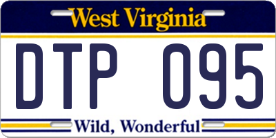 WV license plate DTP095