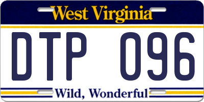 WV license plate DTP096