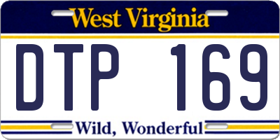 WV license plate DTP169