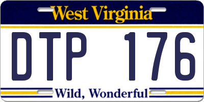 WV license plate DTP176