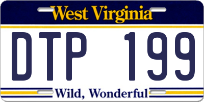 WV license plate DTP199