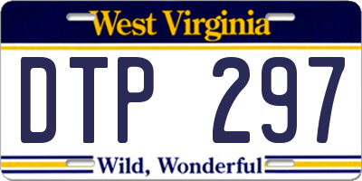 WV license plate DTP297