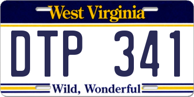 WV license plate DTP341