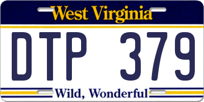 WV license plate DTP379
