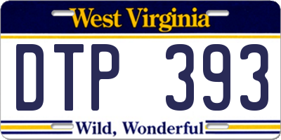 WV license plate DTP393