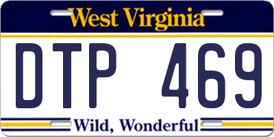 WV license plate DTP469