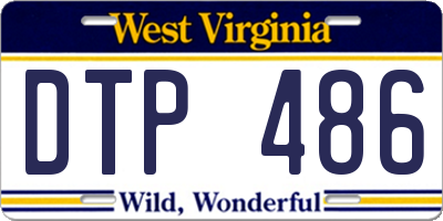 WV license plate DTP486