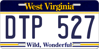 WV license plate DTP527