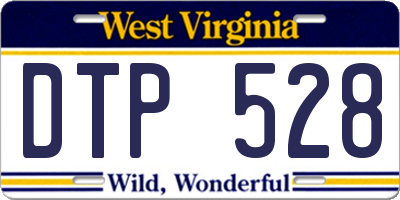 WV license plate DTP528