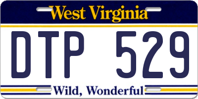 WV license plate DTP529