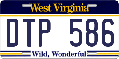 WV license plate DTP586