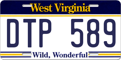 WV license plate DTP589